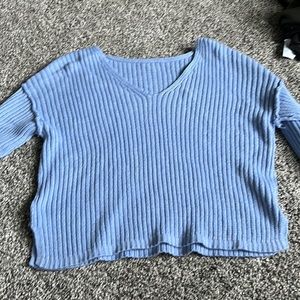 Target cropped blue sweater